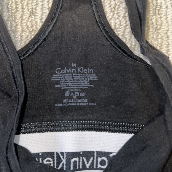 Calvin Klein Cotton Bralette Top + Boy Short Bottom Underwear Set in Black (S/M) - Picture 4 of 5